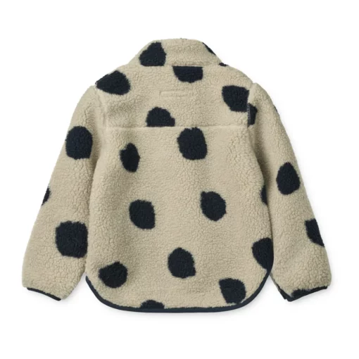 Liewood Fleecejacke Noam „Spot dots / Nebelgrau“