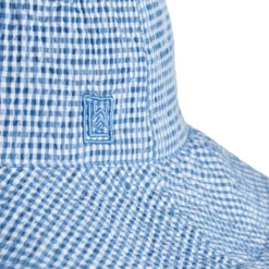 Liewood Kinder-Anglerhut Damon „Check Riverside / Crisp white“