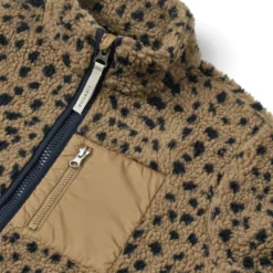 DELISTED Liewood Sherpa Erwachsenen Jacke Nelson „Leo spots / Oat“, Gr. 34 – Bild 3