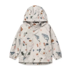 Liewood Softshell Regenbekleidungs-Set Manu „Sea creature / Sandy“