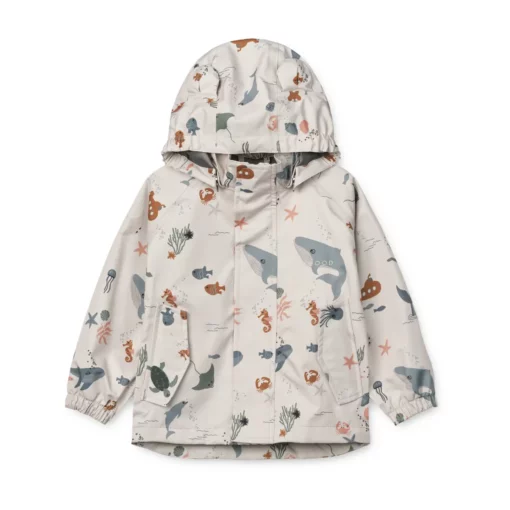 Liewood Softshell Regenbekleidungs-Set Manu „Sea creature / Sandy“