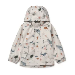 Liewood Softshell Regenbekleidungs-Set Pedia „Sea creature / Sandy“