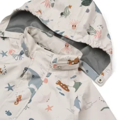 Liewood Softshell Regenbekleidungs-Set Pedia „Sea creature / Sandy“