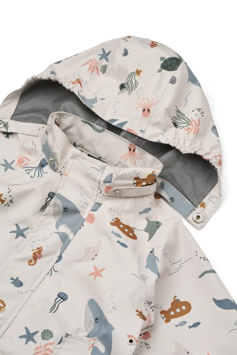 Liewood Softshell Regenbekleidungs-Set Pedia „Sea creature / Sandy“