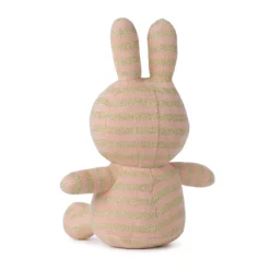 Miffy Kuschelhase „Stripe Pink“ Sitting, Bio-Baumwolle, H23cm