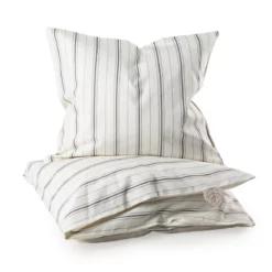 Sebra Baby-Bettwäsche „Cream stripe“, Perkal, 100x70cm / 45x40cm
