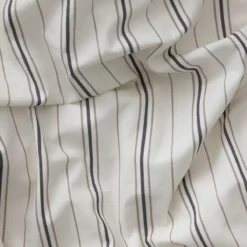 Sebra Baby-Bettwäsche „Cream stripe“, Perkal, 100x70cm / 45x40cm