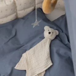 Sebra Baby-Bettwäsche „Forest lake blue“, Perkal, 100x70cm / 45x40cm