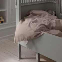 Sebra Junior-Bettwäsche „Jetty beige“, Perkal, 135x100cm / 60x40cm, dt. Größe