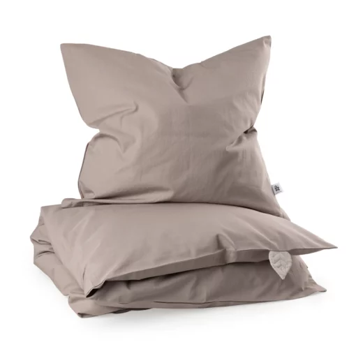 Sebra Junior-Bettwäsche „Jetty beige“, Perkal, 140x100cm / 45x40cm