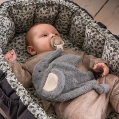 Sebra Schmusetuch / Schnullerhalter, Fanto, „Dusty blue“