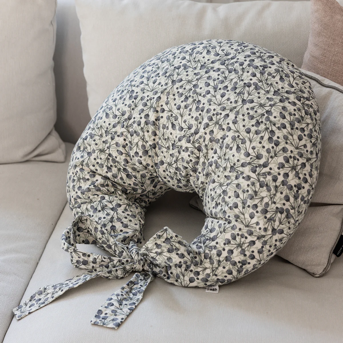 Sebra Stillkissen „Blue olive“