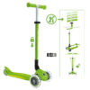 Globber Roller Primo Foldable Plus Lights mit Leuchtrollen – Grün-Lime Grün, 3-9 Jahre