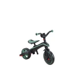Globber Trike Explorer 4-in-1 – Olivgrün, faltbar, 10M-5J, mitwachsendes Dreirad