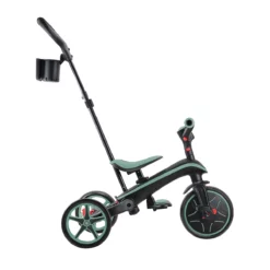 Globber Trike Explorer 4-in-1 – Olivgrün, faltbar, 10M-5J, mitwachsendes Dreirad