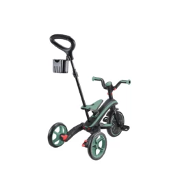 Globber Trike Explorer 4-in-1 – Olivgrün, faltbar, 10M-5J, mitwachsendes Dreirad
