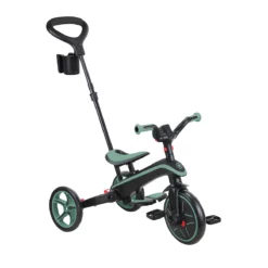 Globber Trike Explorer 4-in-1 – Olivgrün, faltbar, 10M-5J, mitwachsendes Dreirad