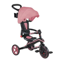 Globber Trike Explorer 4-in-1 – Rosa, faltbar, 10M-5J, mitwachsendes Dreirad