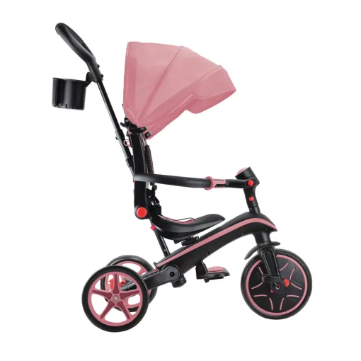 Globber Trike Explorer 4-in-1 – Rosa, faltbar, 10M-5J, mitwachsendes Dreirad