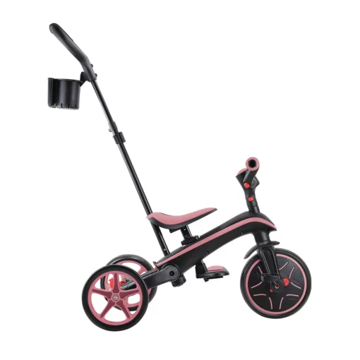 Globber Trike Explorer 4-in-1 – Rosa, faltbar, 10M-5J, mitwachsendes Dreirad