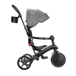 Globber Trike Explorer 4-in-1 – Schwarz-Grau, faltbar, 10M-5J, mitwachsendes Dreirad