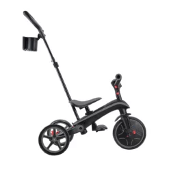 Globber Trike Explorer 4-in-1 – Schwarz-Grau, faltbar, 10M-5J, mitwachsendes Dreirad