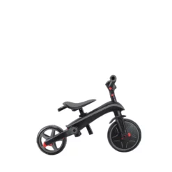Globber Trike Explorer 4-in-1 – Schwarz-Grau, faltbar, 10M-5J, mitwachsendes Dreirad