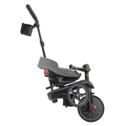 Globber Trike Explorer 4-in-1 – Schwarz-Grau, faltbar, 10M-5J, mitwachsendes Dreirad