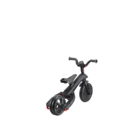 Globber Trike Explorer 4-in-1 – Schwarz-Grau, faltbar, 10M-5J, mitwachsendes Dreirad