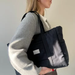 Cam Cam ausklappbare Wickeltasche „Black“, OCS, 40x13x30 cm