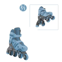 Globber Learning Inline Skate 2-in-1 blau