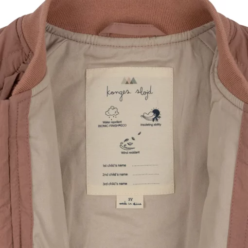 Konges Sløjd Bomberjacke Juno „Cherry / Cameo Brown“ Gr. 98 – Bild 3