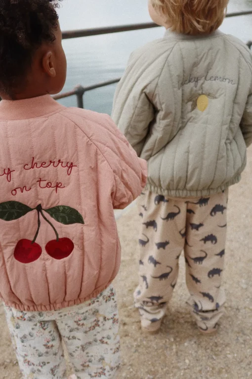 Konges Sløjd Bomberjacke Juno „Cherry / Cameo Brown“ Gr. 98 – Bild 9