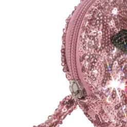 Konges Sløjd Glitzer Herz-Portemonnaie für Kinder „Mellow Rose“