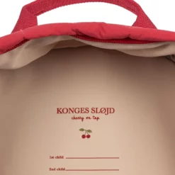 Konges Sløjd Glitzer-Kinderrucksack Juno „Raspberry Wine“