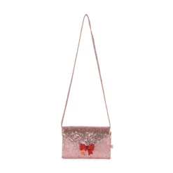 Konges Sløjd Glitzerumhängetasche für Kinder „Mellow Rose“