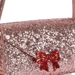 Konges Sløjd Glitzerumhängetasche für Kinder „Mellow Rose“