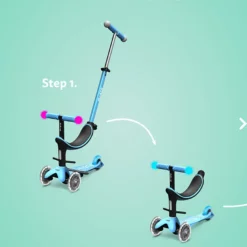 Micro Mobility mini2grow deluxe magic LED „pink“, 3-in-1