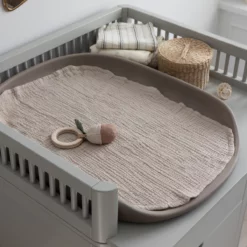 Sebra Musselin Wickelunterlagen 2er-Set „Beige“