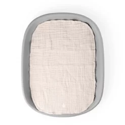 Sebra Musselin Wickelunterlagen 2er-Set „Birchbark Rose“