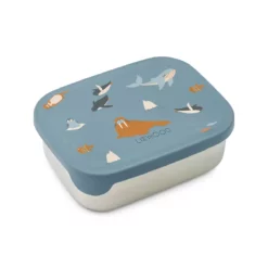 Liewood Arthur Lunchbox „Arctic Sea / Ocean view“, Edelstahl mit Silikon-Deckel