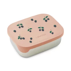 Liewood Arthur Lunchbox „Berry / Pale Tuscany“, Edelstahl mit Silikon-Deckel