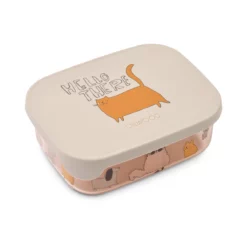 Liewood Arthur Lunchbox „Cats and Dogs : Sandy“ aus Tritan