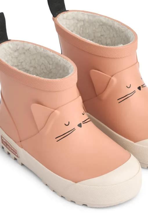 Liewood Jesse Thermo-Regenstiefel „Tuscany rose“, Teddyfutter