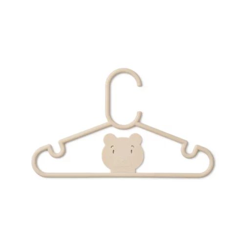 Liewood Kleiderbügel-Set Falton für Kinder „Mr Bear / Sandy“, 8er-Pack