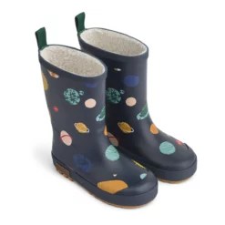 Liewood Mason Thermo-Regenstiefel „Universe : Classic navy“, Teddyfutter