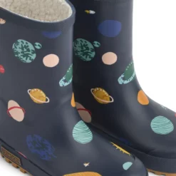 Liewood Mason Thermo-Regenstiefel „Universe : Classic navy“, Teddyfutter