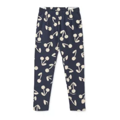 Liewood Rippstrick-Leggings Marien „Cherry blossom / Classic navy“