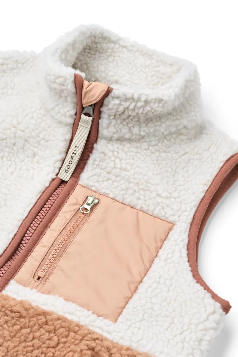 Liewood Vada Sherpa Weste für Kinder „Tuscany rose multi mix“