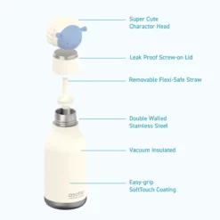 ASOBU Bestie Trinkflasche „Brie das Schaf“, 460 ml